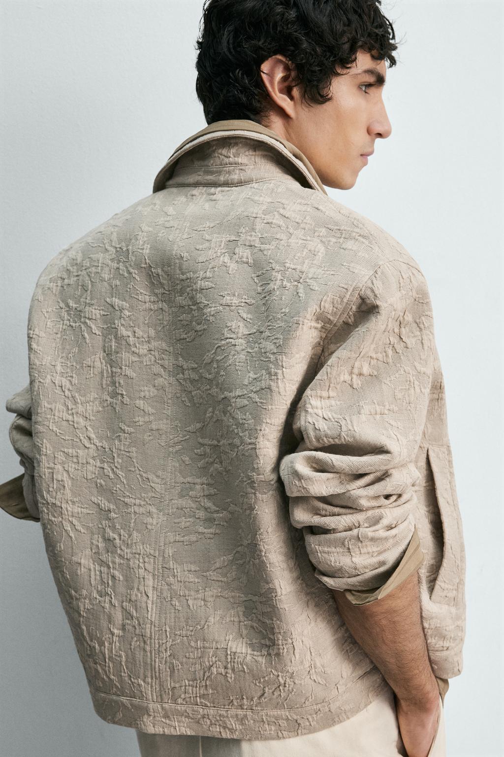 КУРТКА JACQUARD С ЦВЕТОЧНЫМ ПРИНТОМ