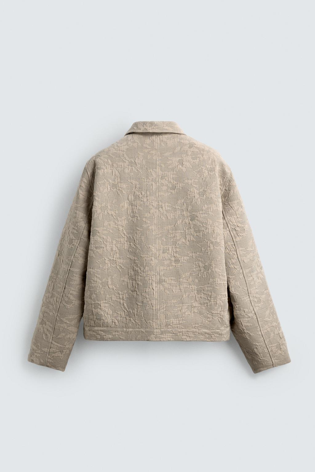 КУРТКА JACQUARD С ЦВЕТОЧНЫМ ПРИНТОМ