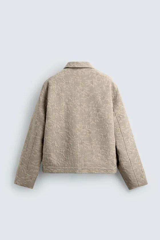КУРТКА JACQUARD С ЦВЕТОЧНЫМ ПРИНТОМ