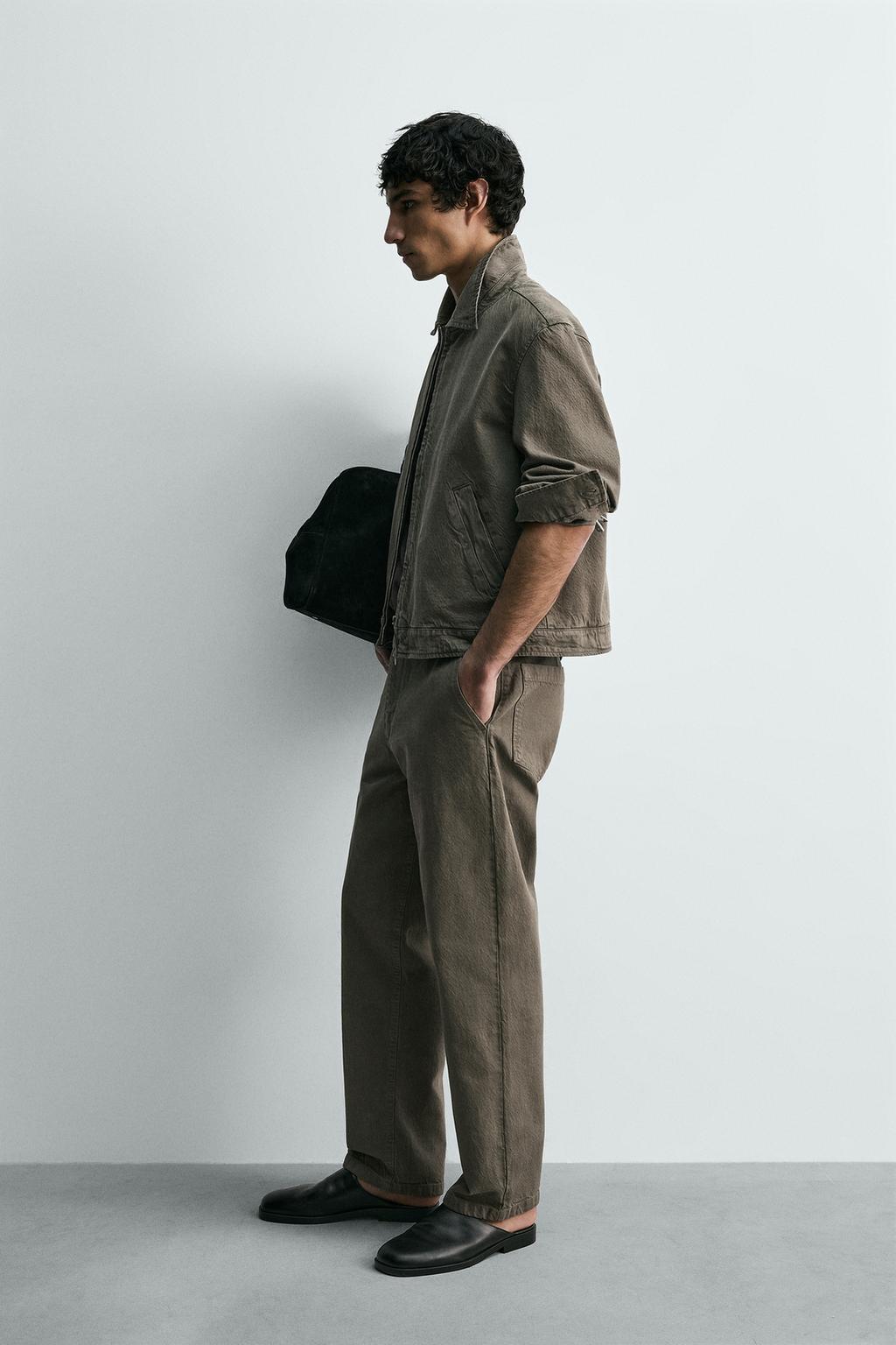 КУРТКА ИЗ ХЛОПКА С ЭФФЕКТОМ ПОТЕРТОСТИ