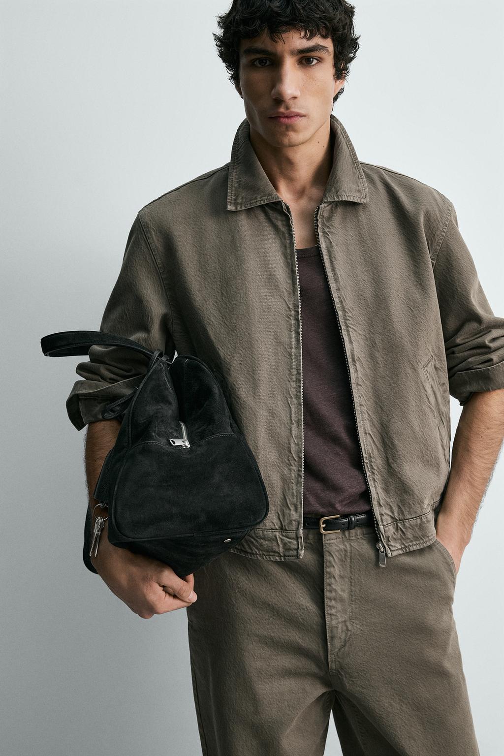 КУРТКА ИЗ ХЛОПКА С ЭФФЕКТОМ ПОТЕРТОСТИ