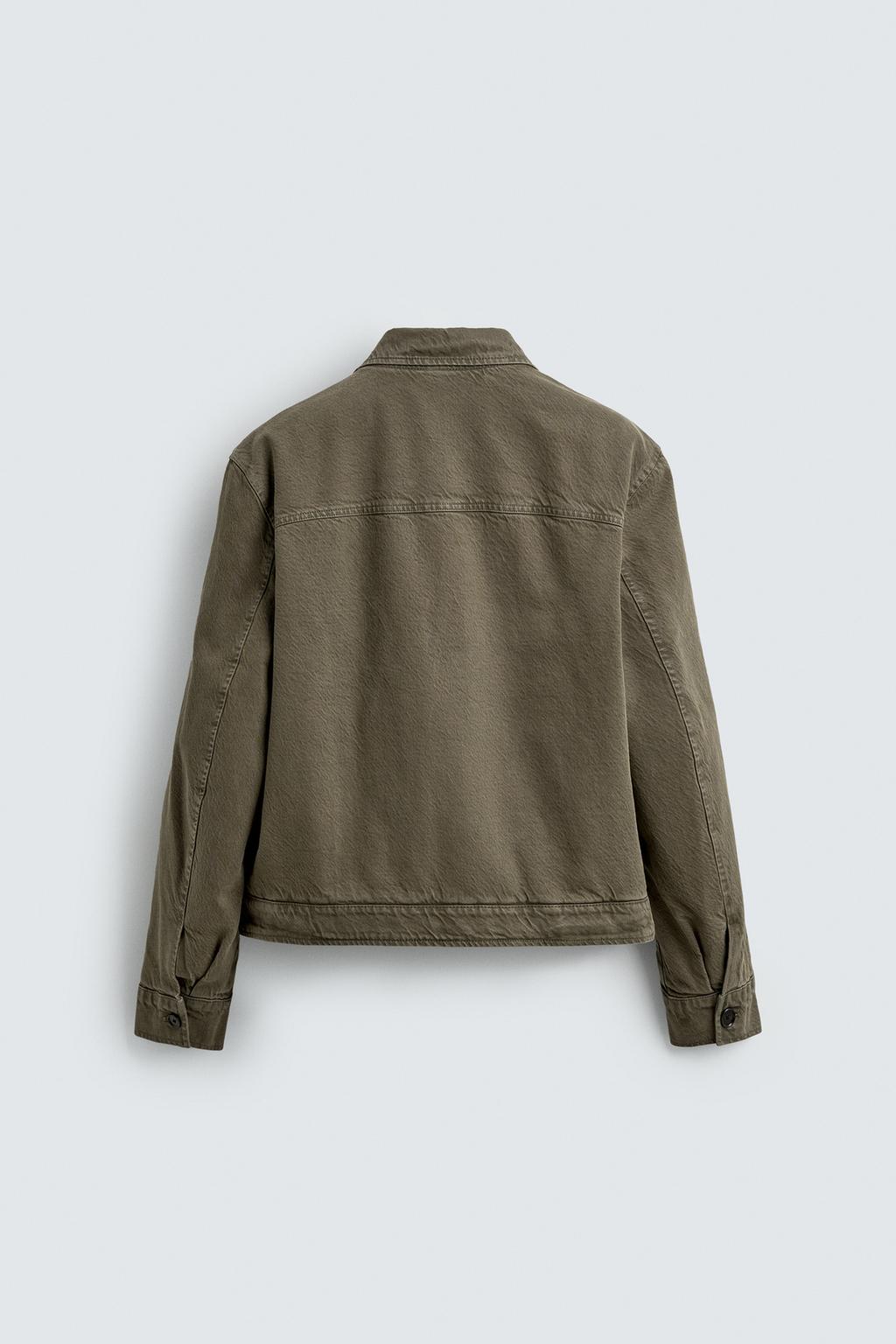 КУРТКА ИЗ ХЛОПКА С ЭФФЕКТОМ ПОТЕРТОСТИ