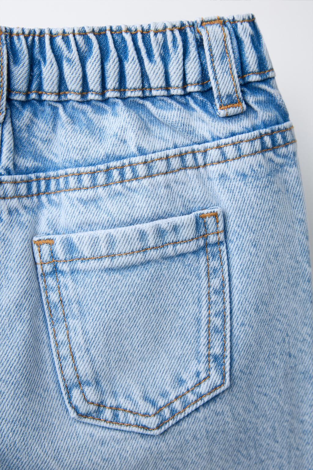 ДЖИНСЫ WIDE LEG С ПУГОВИЦЕЙ В ВИДЕ СЕРДЦА