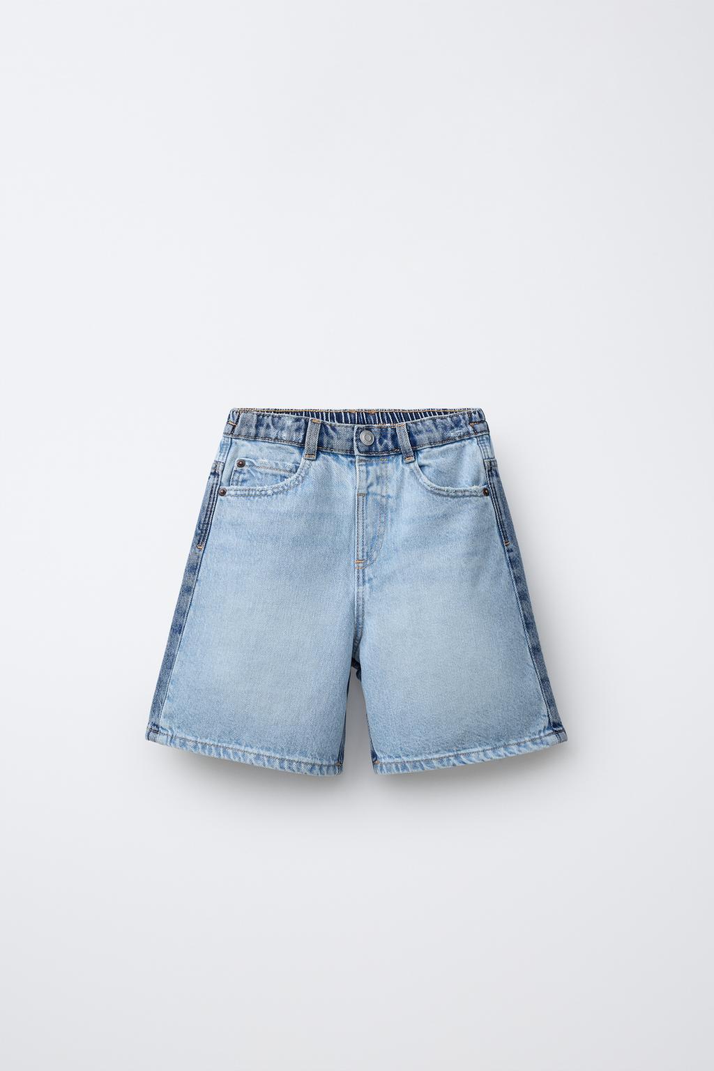 ДЖИНСОВЫЕ ШОРТЫ КОЛОР-БЛОК