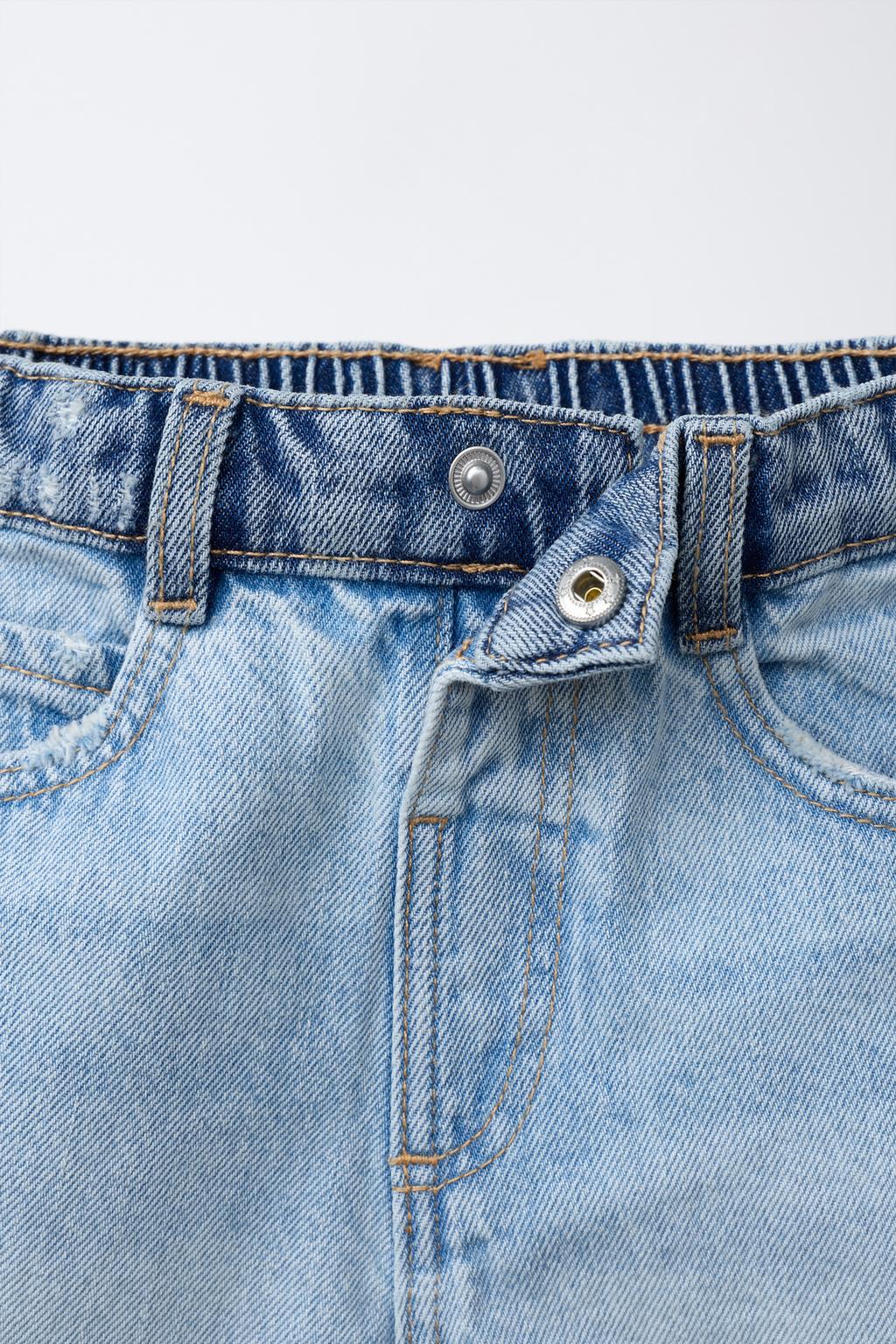 ДЖИНСОВЫЕ ШОРТЫ КОЛОР-БЛОК