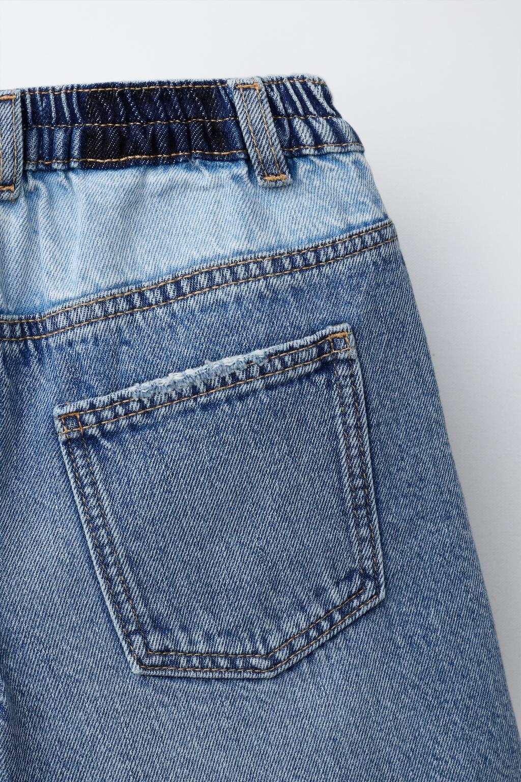 ДЖИНСОВЫЕ ШОРТЫ КОЛОР-БЛОК