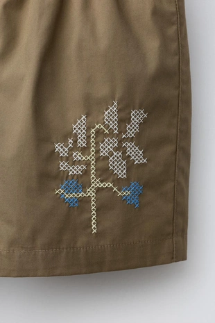 4-14 лет/плавки-бермуды с вышивкой- Заказать в России