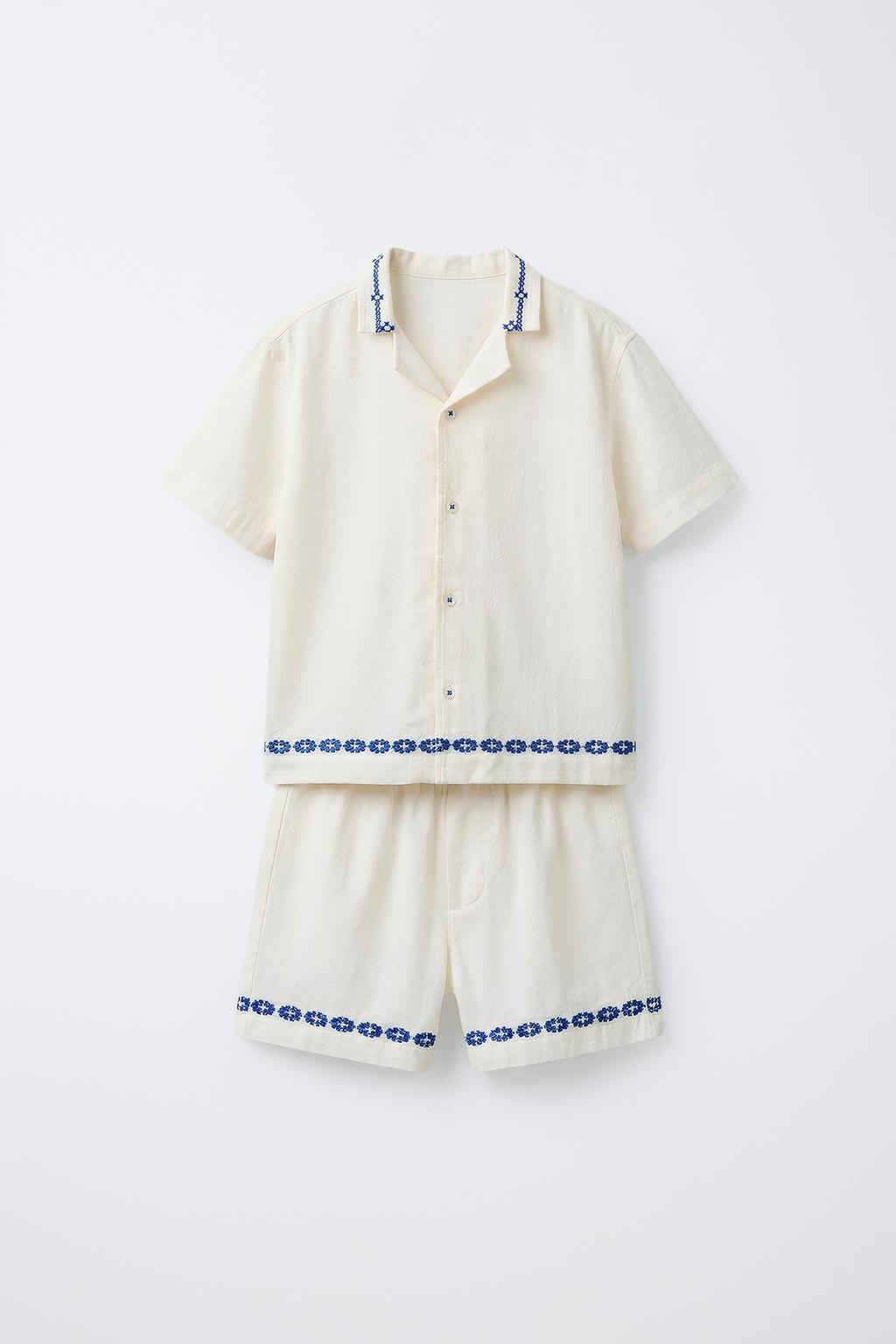 4-10 ЛЕТ/ПИЖАМА С ВЫШИВКОЙ