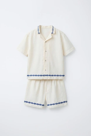 4-10 лет/пижама с вышивкой- Заказать в России