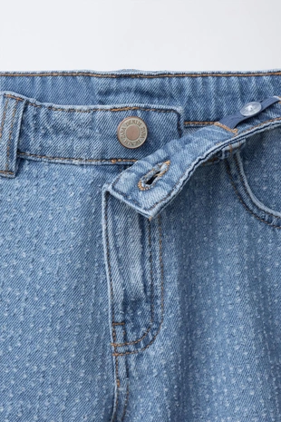 Джинсовые шорты с вышивкой- Заказать в России