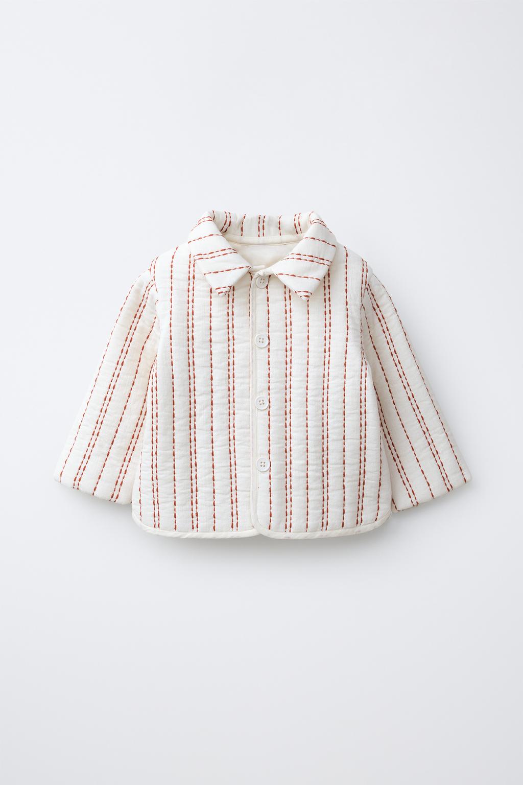 СТЕГАНАЯ КУРТКА В ПОЛОСКУ