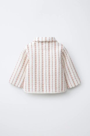 Стеганая куртка в полоску- Заказать в России