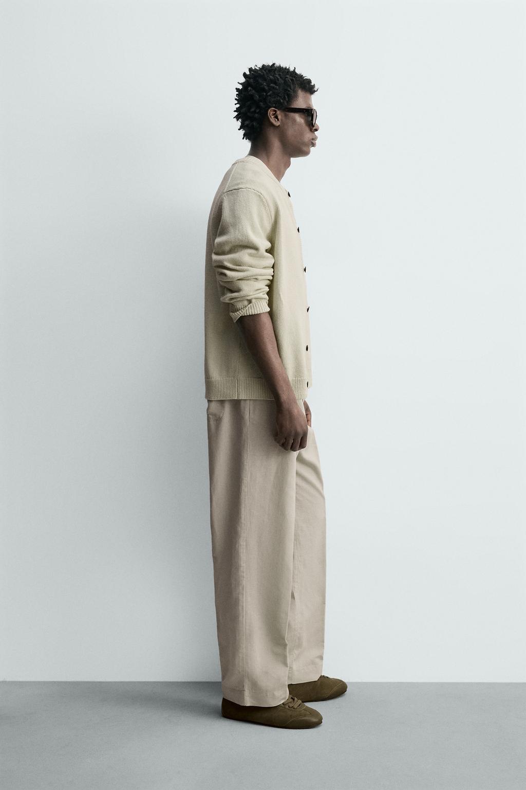 БРЮКИ STRAIGHT FIT ИЗ КОНОПЛИ И ХЛОПКА