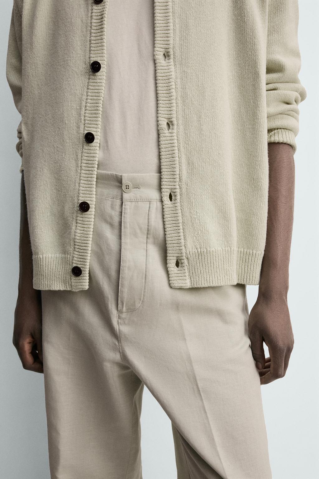 БРЮКИ STRAIGHT FIT ИЗ КОНОПЛИ И ХЛОПКА