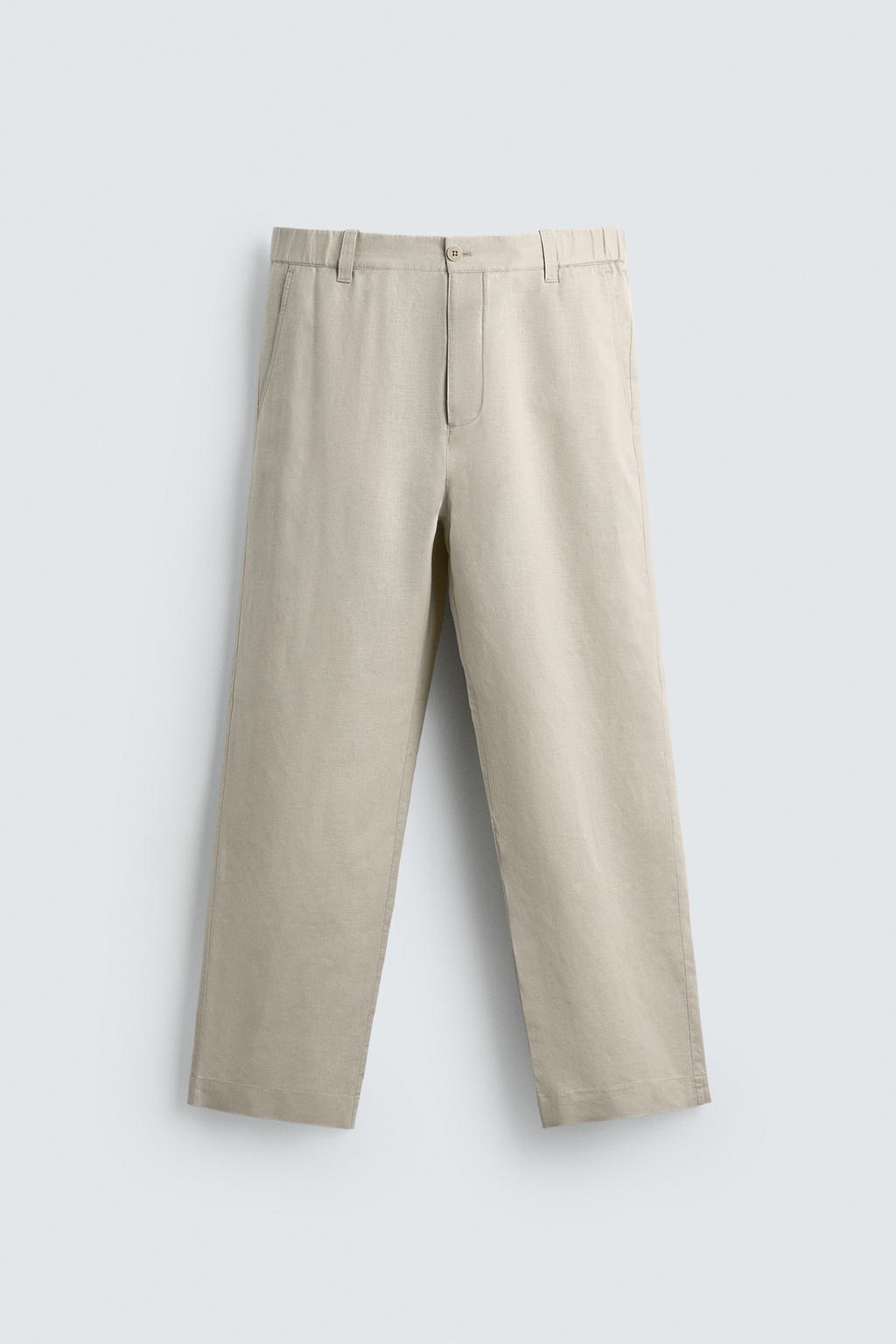 БРЮКИ STRAIGHT FIT ИЗ КОНОПЛИ И ХЛОПКА