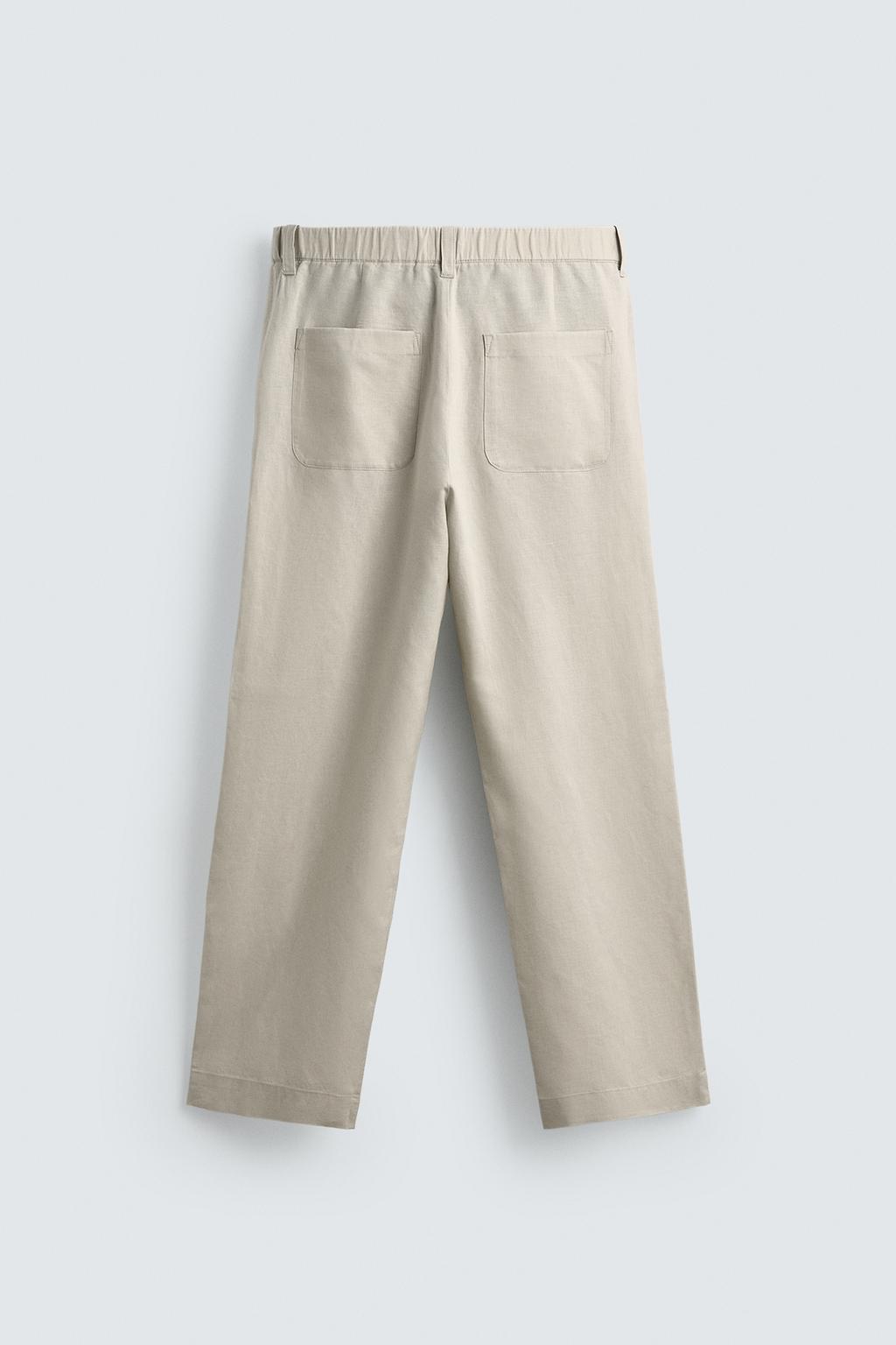 БРЮКИ STRAIGHT FIT ИЗ КОНОПЛИ И ХЛОПКА