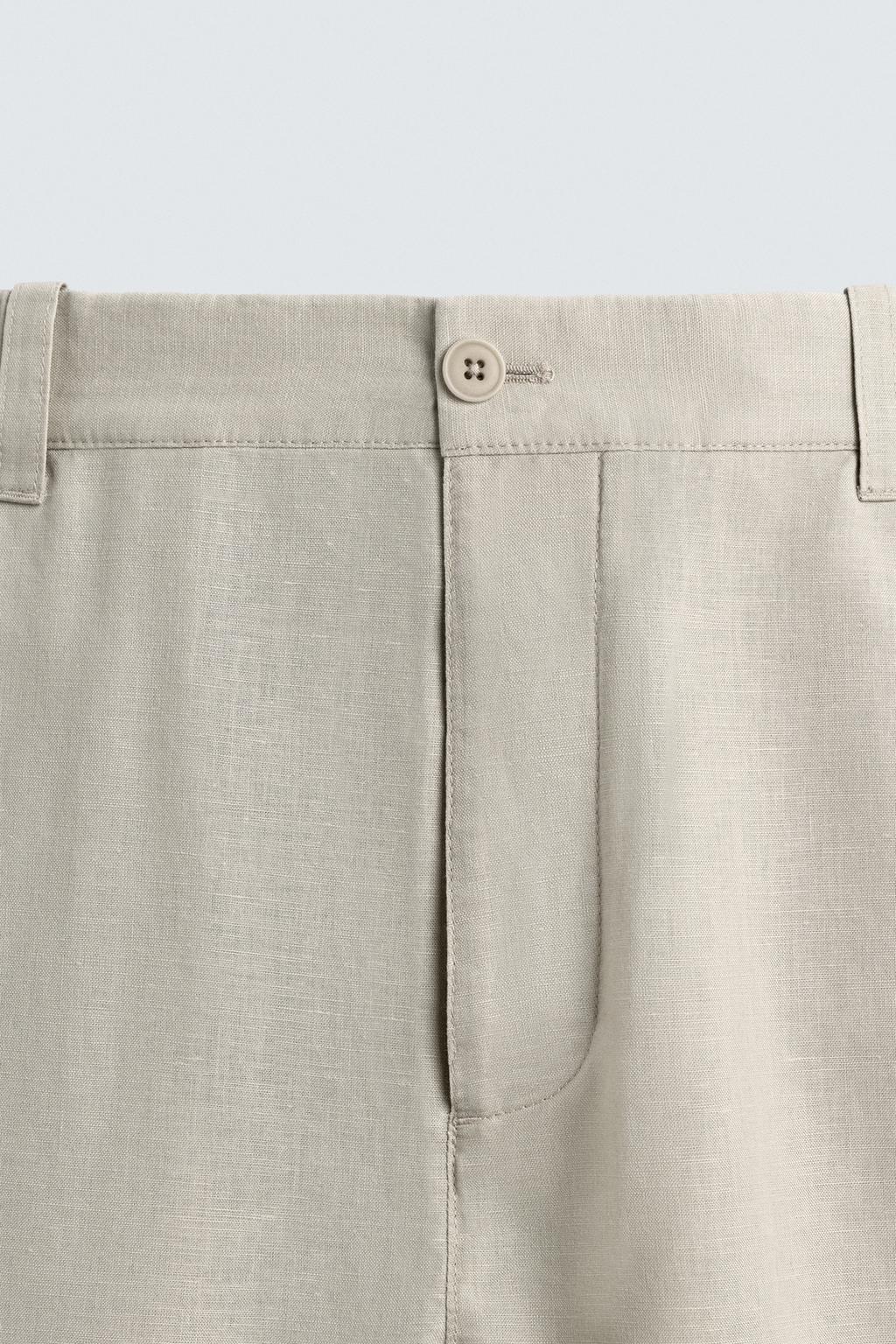 БРЮКИ STRAIGHT FIT ИЗ КОНОПЛИ И ХЛОПКА