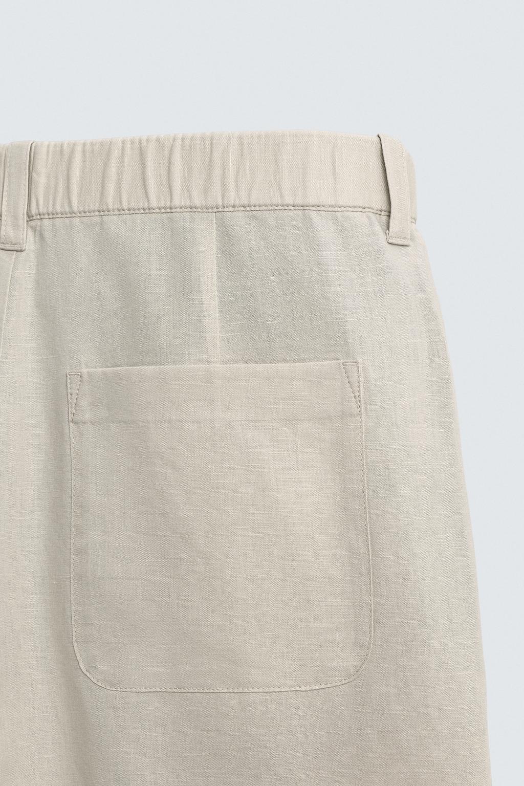 БРЮКИ STRAIGHT FIT ИЗ КОНОПЛИ И ХЛОПКА