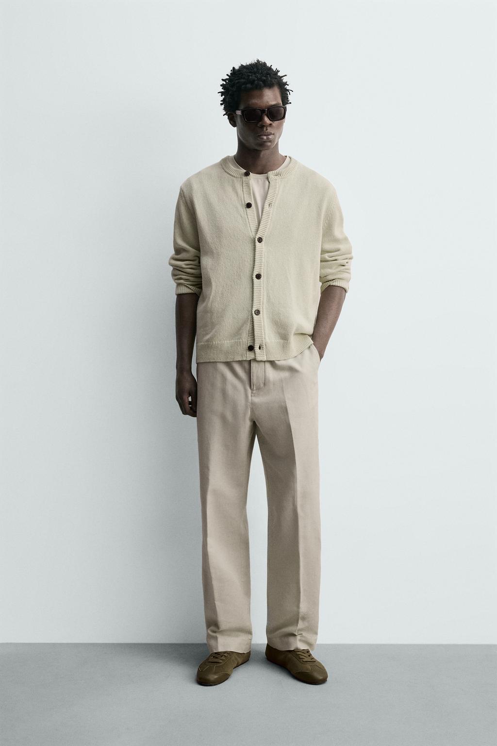 БРЮКИ STRAIGHT FIT ИЗ КОНОПЛИ И ХЛОПКА