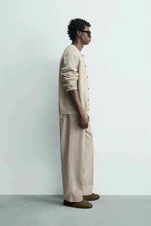 Брюки Straight Fit из конопли и хлопка