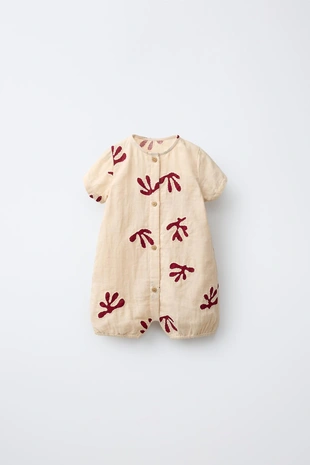 Комбинезон из текстурированной ткани с вышивкой- Заказать в России