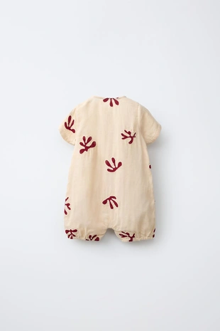 Комбинезон из текстурированной ткани с вышивкой- Заказать в России