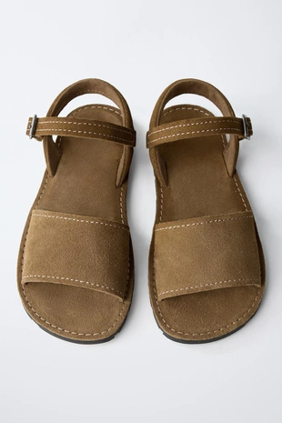 Кожаные сандалии- Заказать в России