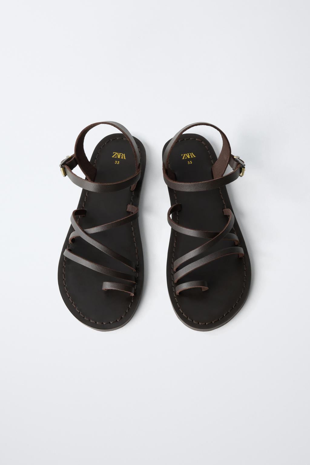 КОЖАНЫЕ САНДАЛИИ С РЕМЕШКАМИ