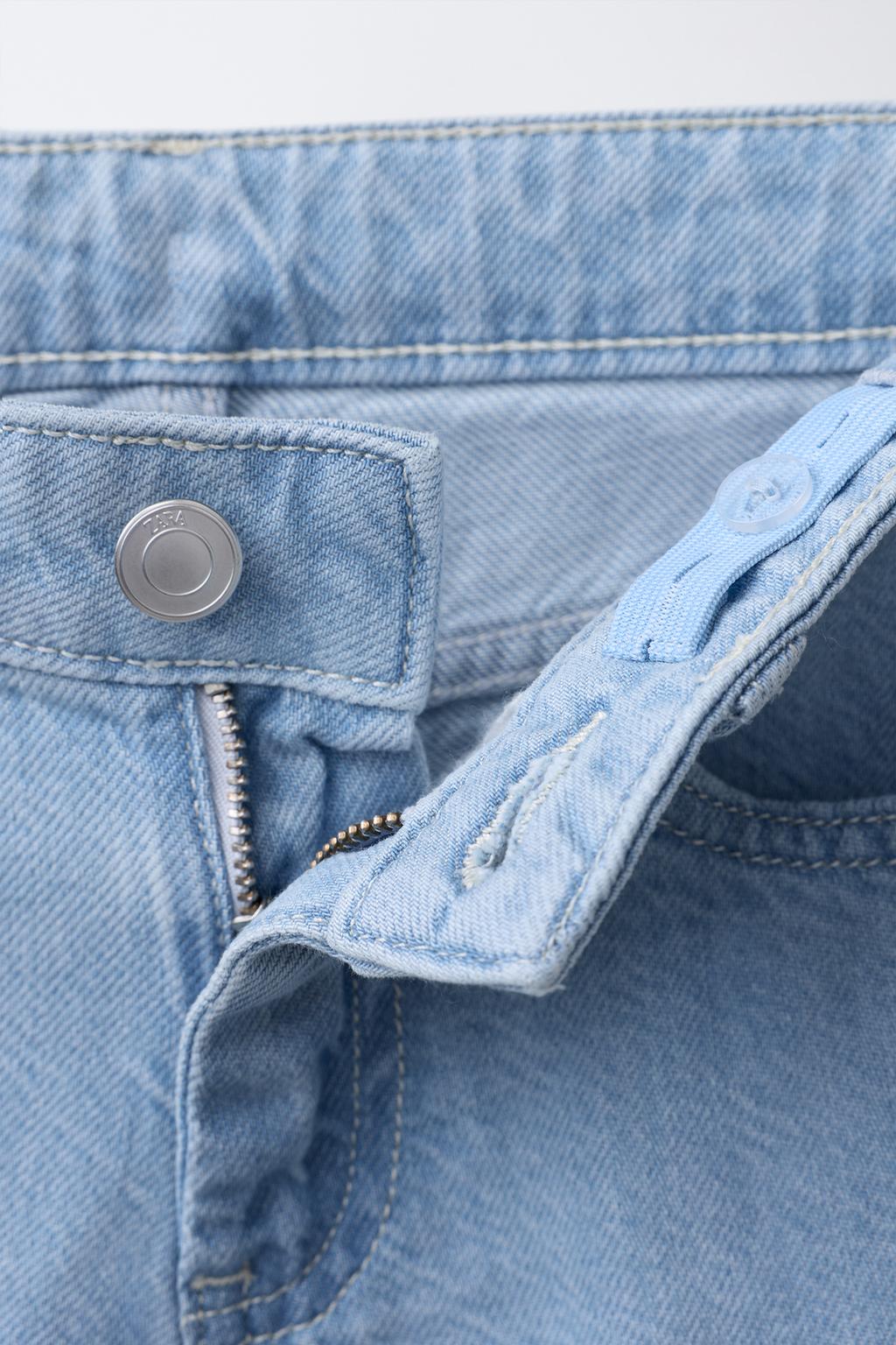 Джинсовые бермуды с вышивкой