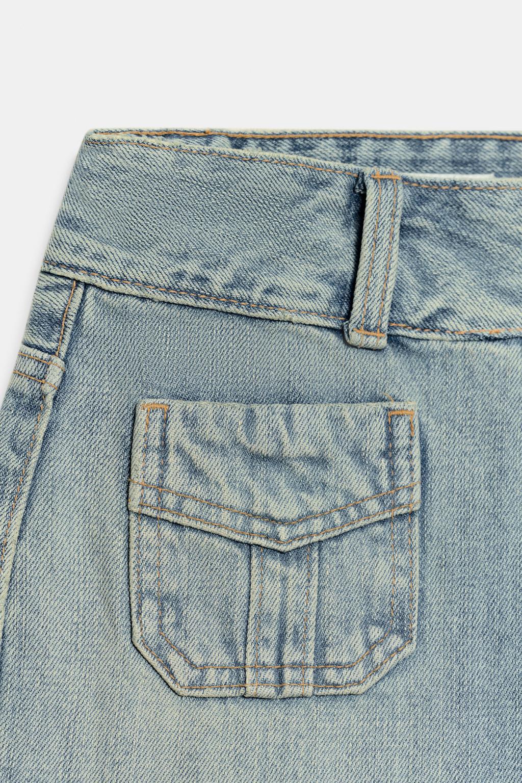 ДЖИНСЫ TRF С НИЗКОЙ ПОСАДКОЙ И КАРМАНАМИ