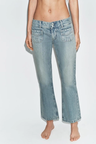 Джинсы Trf с низкой посадкой и карманами