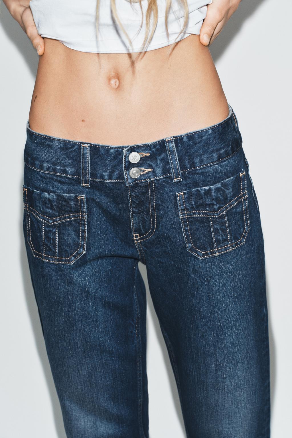 ДЖИНСЫ TRF С НИЗКОЙ ПОСАДКОЙ И КАРМАНАМИ