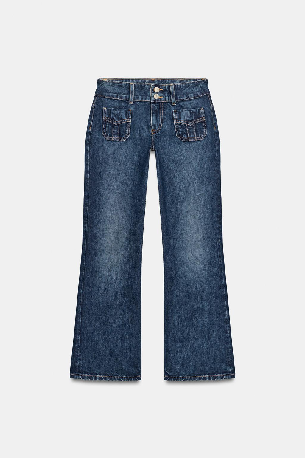 ДЖИНСЫ TRF С НИЗКОЙ ПОСАДКОЙ И КАРМАНАМИ