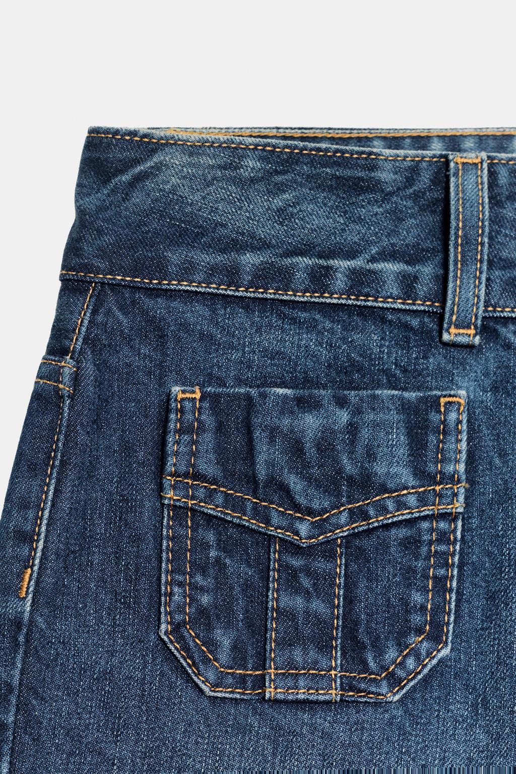 ДЖИНСЫ TRF С НИЗКОЙ ПОСАДКОЙ И КАРМАНАМИ