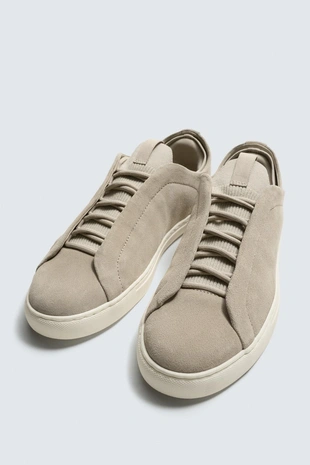 Кожаные кроссовки- Заказать в России