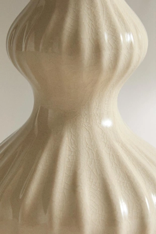 Маленькая эмалированная керамическая ваза в полоску- Заказать в России