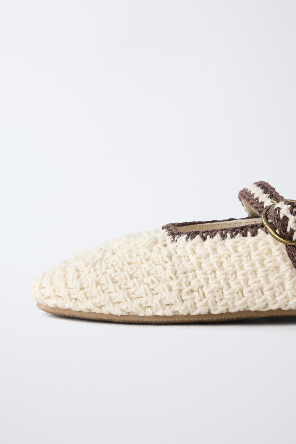 БАЛЕТКИ ВЯЗАНЫЕ КРЮЧКОМ