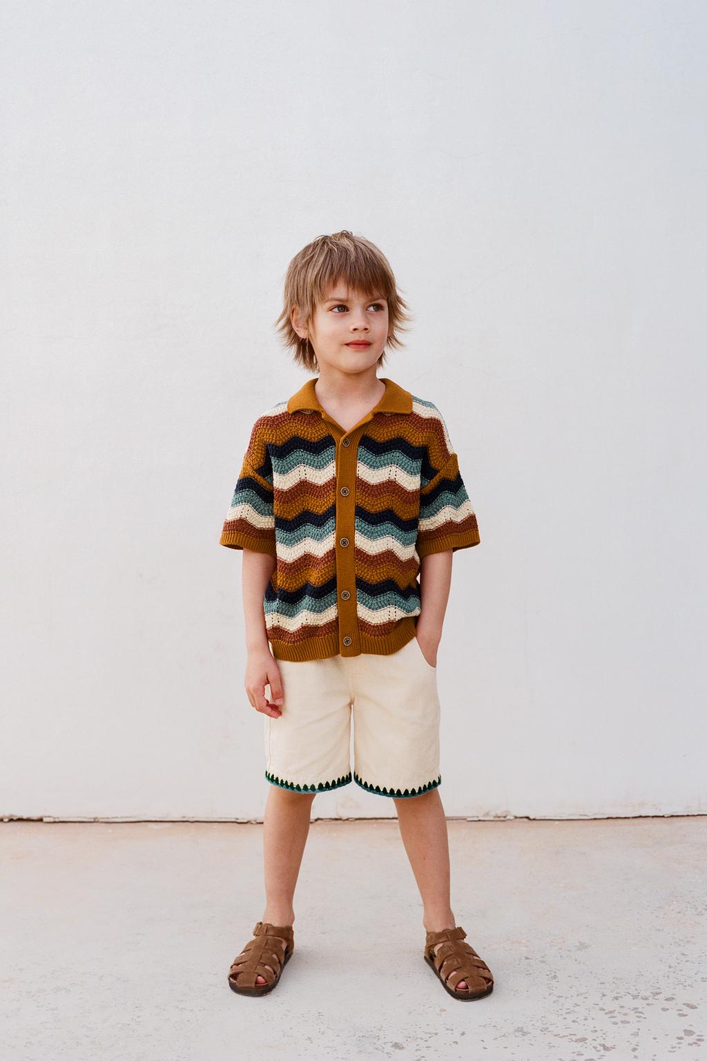 ШОРТЫ-БЕРМУДЫ С ВЫШИВКОЙ