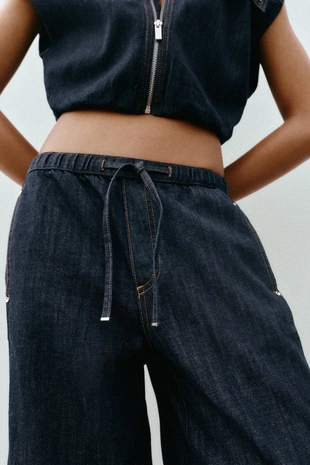 Джинсы Z1975 Jogger Wide Leg со средней посадкой- Заказать в России