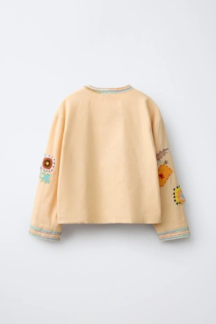 Куртка-рубашка с вышивкой- Заказать в России