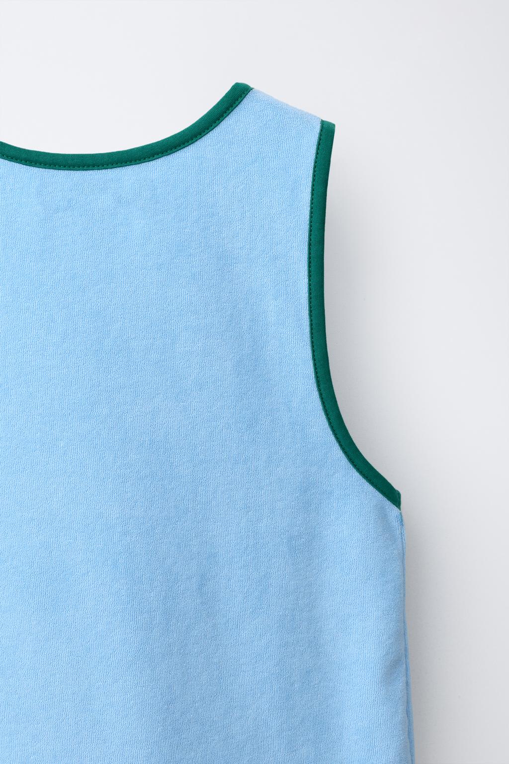 ФУТБОЛКА С ЭФФЕКТОМ МАХРОВОЙ ТКАНИ И НАДПИСЬЮ