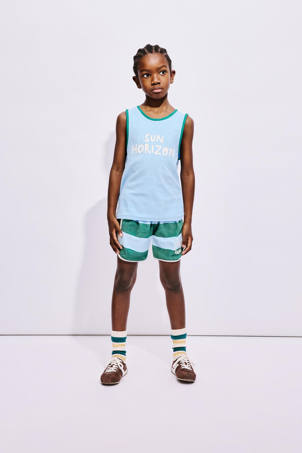 ФУТБОЛКА С ЭФФЕКТОМ МАХРОВОЙ ТКАНИ И НАДПИСЬЮ