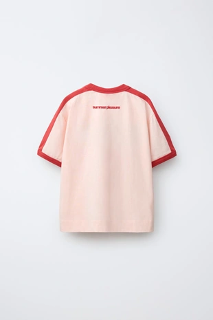 Футболка с контрастной надписью- Заказать в России