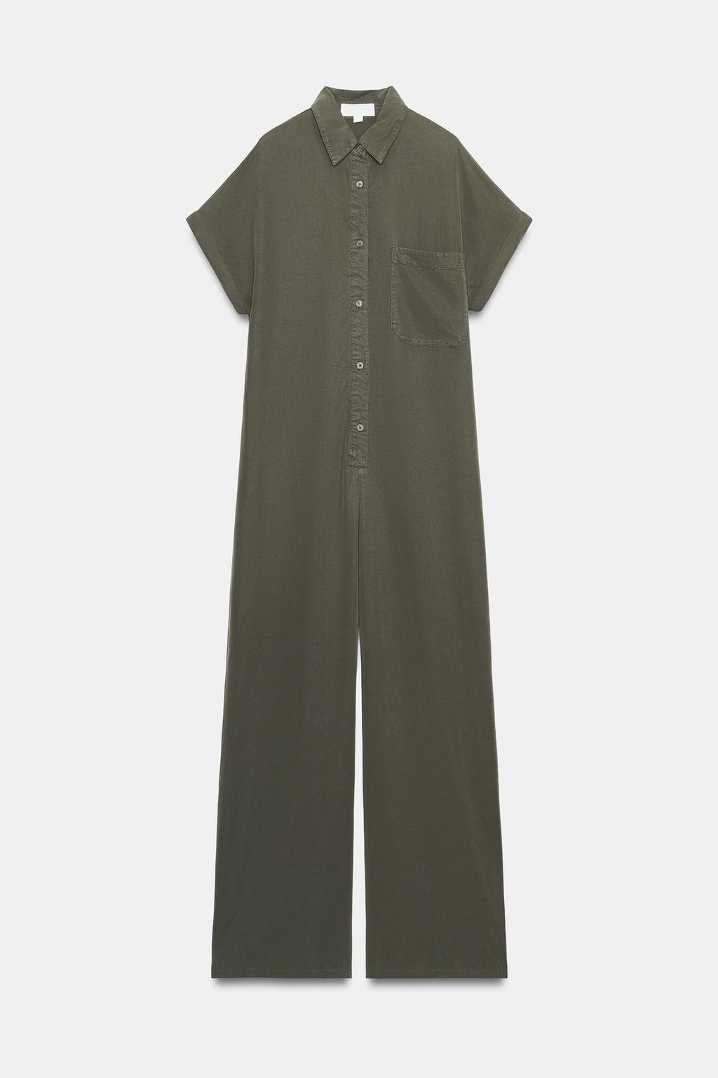 КОМБИНЕЗОН ИЗ ЛИОЦЕЛЛА С КОРОТКИМИ РУКАВАМИ