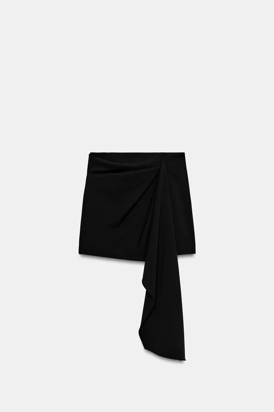 КОРОТКАЯ ЮБКА АСИММЕТРИЧНОГО КРОЯ — коллекция Zara «ZW»