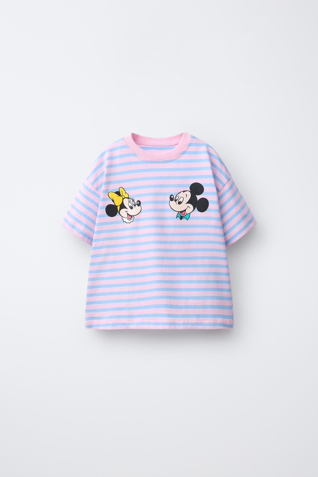 ФУТБОЛКА В ПОЛОСКУ С ПРИНТОМ «МИККИ И МИННИ МАУС» © DISNEY