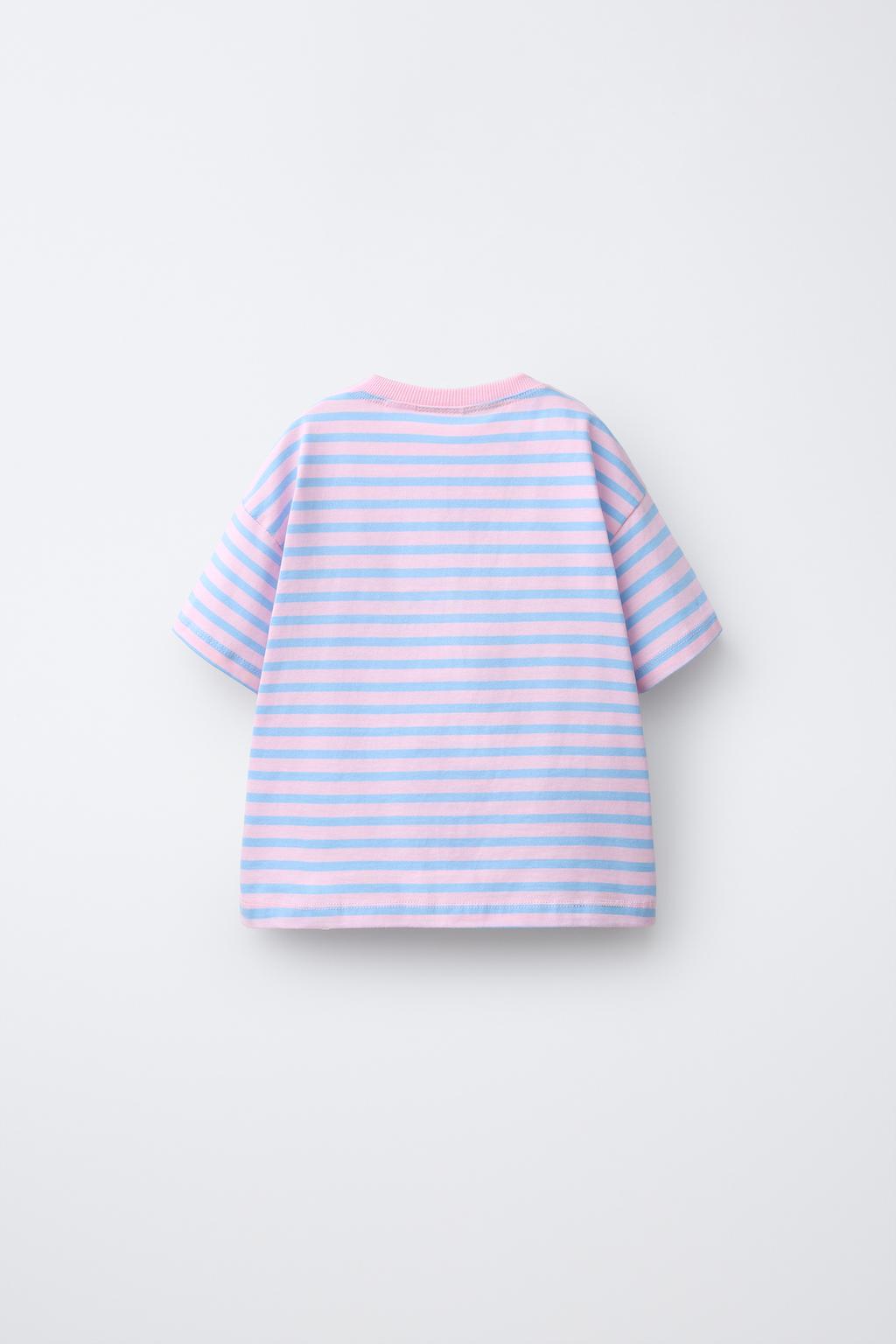 ФУТБОЛКА В ПОЛОСКУ С ПРИНТОМ «МИККИ И МИННИ МАУС» © DISNEY