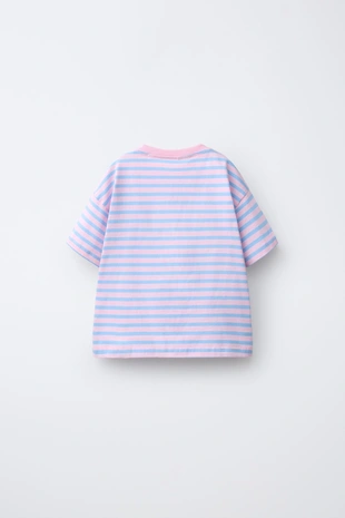 Футболка в полоску с принтом «микки и минни маус» © Disney- Заказать в России