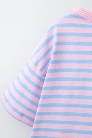 Футболка в полоску с принтом «микки и минни маус» © Disney- Заказать в России