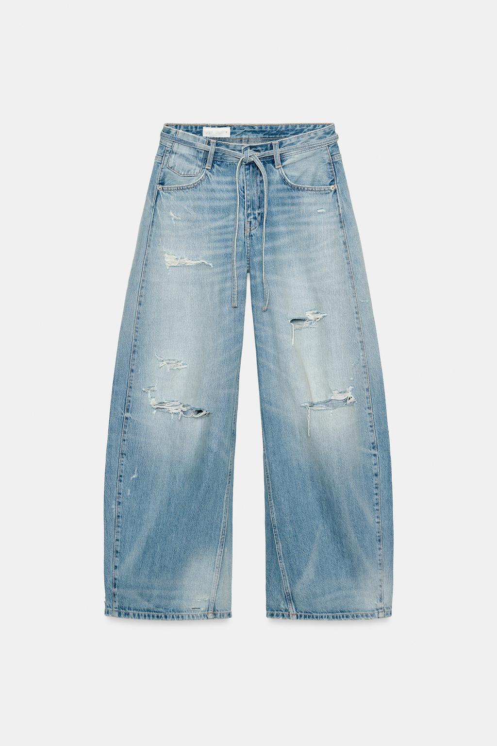 ДЖИНСЫ TRF BAGGY С РАЗРЕЗАМИ И СРЕДНЕЙ ПОСАДКОЙ